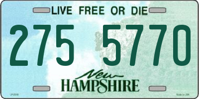 NH license plate 2755770