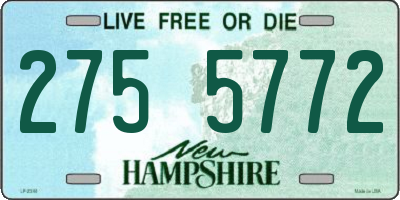 NH license plate 2755772