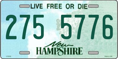 NH license plate 2755776