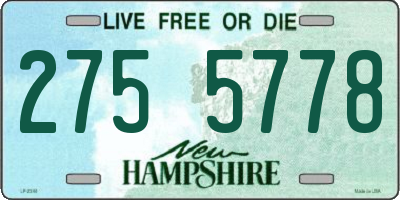 NH license plate 2755778