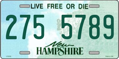 NH license plate 2755789