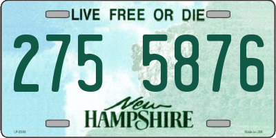 NH license plate 2755876