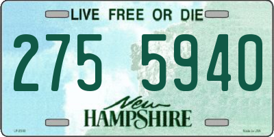 NH license plate 2755940