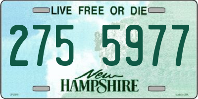 NH license plate 2755977