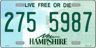NH license plate 2755987