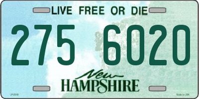 NH license plate 2756020