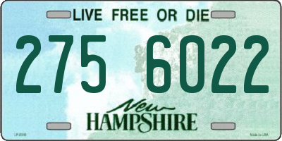 NH license plate 2756022