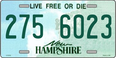 NH license plate 2756023