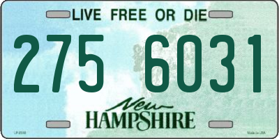 NH license plate 2756031
