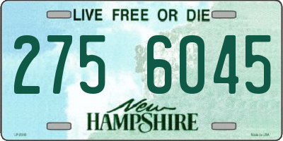 NH license plate 2756045