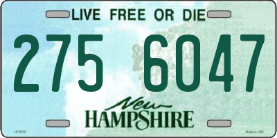 NH license plate 2756047