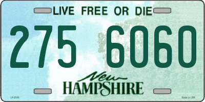 NH license plate 2756060