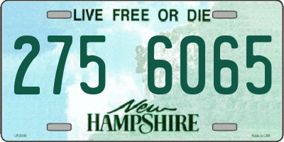 NH license plate 2756065