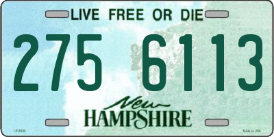 NH license plate 2756113