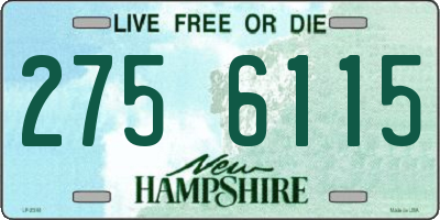 NH license plate 2756115