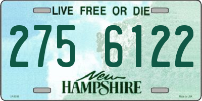 NH license plate 2756122