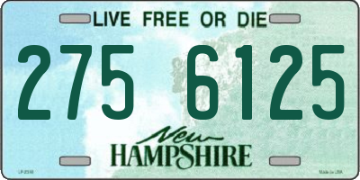 NH license plate 2756125