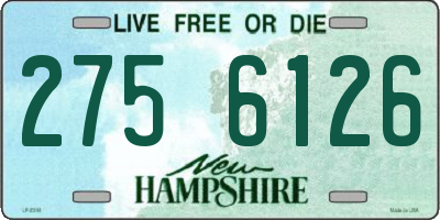 NH license plate 2756126