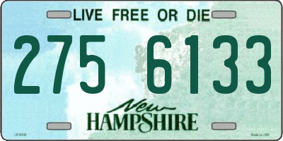 NH license plate 2756133
