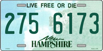 NH license plate 2756173