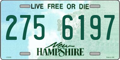 NH license plate 2756197