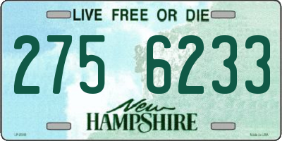 NH license plate 2756233
