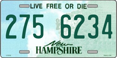 NH license plate 2756234