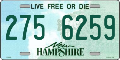 NH license plate 2756259