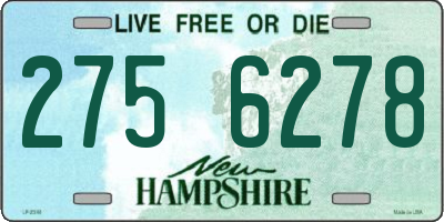 NH license plate 2756278