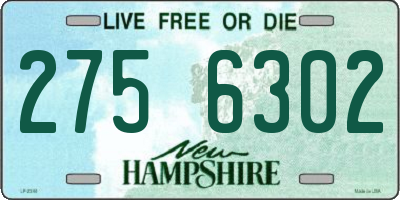 NH license plate 2756302