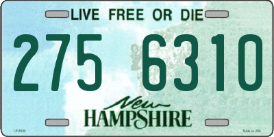 NH license plate 2756310