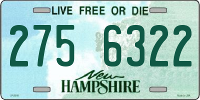 NH license plate 2756322