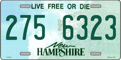 NH license plate 2756323