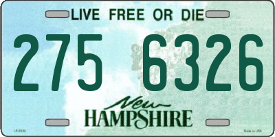 NH license plate 2756326