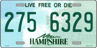 NH license plate 2756329