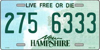 NH license plate 2756333