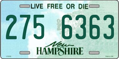 NH license plate 2756363