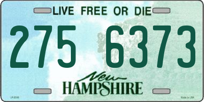 NH license plate 2756373