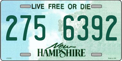 NH license plate 2756392