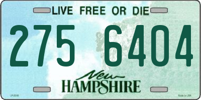 NH license plate 2756404