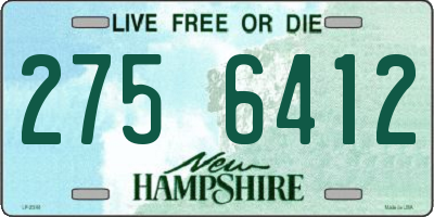 NH license plate 2756412