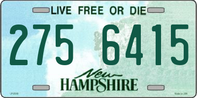 NH license plate 2756415