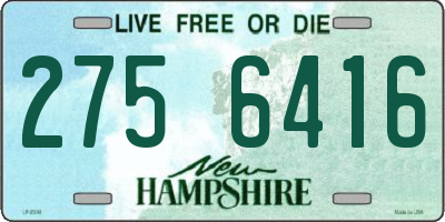 NH license plate 2756416
