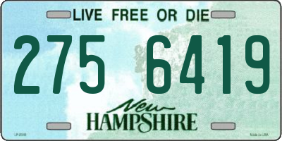 NH license plate 2756419