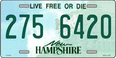 NH license plate 2756420