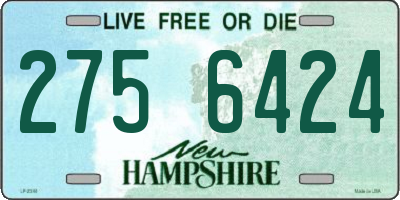 NH license plate 2756424