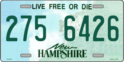 NH license plate 2756426