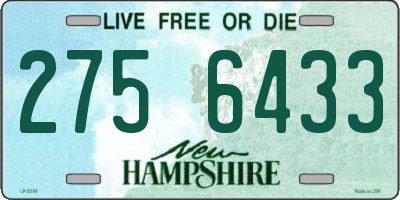 NH license plate 2756433
