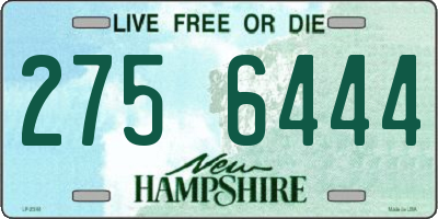 NH license plate 2756444