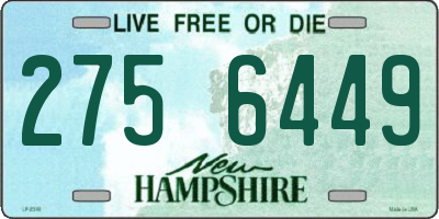 NH license plate 2756449